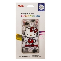 Пленка защитная Mokin для iPhone 4/4s Hello Kitty с красным бантиком передняя и задняя