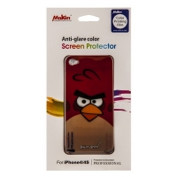 Пленка защитная Mokin для iPhone 4/4s Angry красная  передняя и задняя