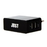 Сетевое зарядное устройство JUST Thunder Dual USB Wall Charger (2.1A 10W, 2USB) Black WCHRGR-THNDR-BLCK