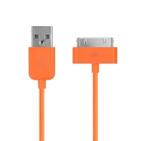 USB кабель для iPad 3 iPad 2 iPad iPhone 4s 3G 3Gs iPod оранжевый