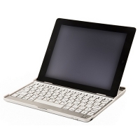 Клавиатура для iPad 4 3 2 Mobile bluetooth keyboard белая с русскими буквами Kallin