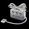 USB кабель+3 HUB+5 cardreader для iPad 3 iPad 2 iPad iPhone 4s 3G 3Gs 2G iPod