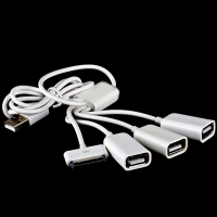 USB кабель+3 HUB для iPad 3 iPad 2 iPad iPhone 4s 3G 3Gs 2G iPod