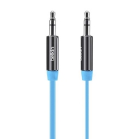 Кабель Belkin MIXIT Aux Cable 3.5mm голубой плоский