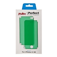 Пленка защитная Mokin для iPhone 4/4s зеленый бриллиант передняя и задняя