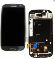Дисплей в сборе с тачскрином в рамке для Samsung Galaxy S3 (i9300) Оригинал Черный