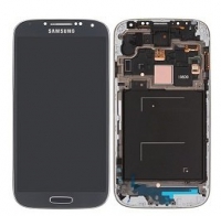 Дисплей в сборе с тачскрином в рамке для Samsung Galaxy S4 (i9500) Оригинал Черный