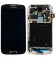Дисплей в сборе с тачскрином в рамке для Samsung Galaxy S4 (i9505) Черный Оригинал