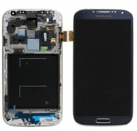 Дисплей в сборе с тачскрином в рамке для Samsung Galaxy S4 (i9505) Синий  Оригинал