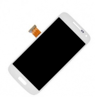 Дисплей в сборе с тачскрином в рамке для Samsung Galaxy S4 mini (i9190) Белый Оригинал
