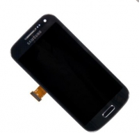 Дисплей в сборе с тачскрином в рамке для Samsung Galaxy S4 mini (i9190) Синий Оригинал