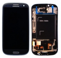Дисплей в сборе с тачскрином для Samsung Galaxy S III Duos (I9300i) Черный Оригинал