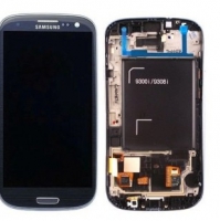 Дисплей в сборе с тачскрином для Samsung Galaxy S III Duos (I9300i) Синий Оригинал