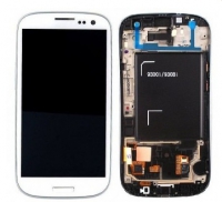 Дисплей в сборе с тачскрином для Samsung Galaxy S III Duos (I9300i) Белый  Оригинал