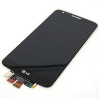 Дисплей в сборе с тачскрином в рамке для LG G2 (D802) Оригинал Черный