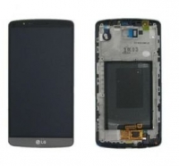 Дисплей в сборе с тачскрином в рамке для LG G3 (D855)