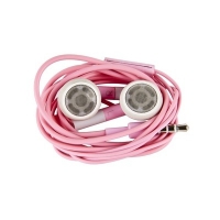 Наушники-ракушки для iPad iPhone iPod Samsung с кнопкой ответа розовые