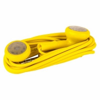 Наушники-ракушки для iPad iPhone iPod Samsung с кнопкой ответа желтые