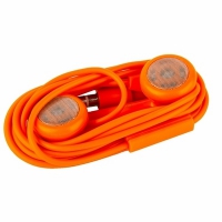 Наушники-ракушки для iPad iPhone iPod Samsung с кнопкой ответа оранжевые
