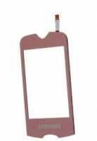 Сенсорное стекло (тачскрин) для Samsung Corby 3G (S3370) Бордовый