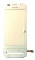Сенсорное стекло (тачскрин) для Nokia C6-00 Белый