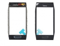 Сенсорное стекло (тачскрин) в рамке для Nokia X7