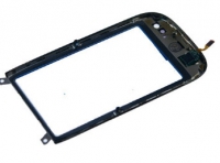 Сенсорное стекло (тачскрин) с передней панелью для Nokia C7-00 Satin black