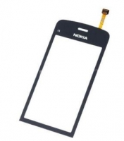 Сенсорное стекло (тачскрин) для Nokia C5-06  Черный