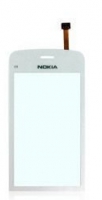 Сенсорное стекло (тачскрин) для Nokia C5-06  Белый