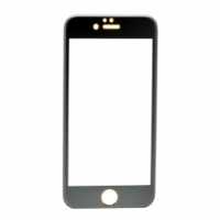Защитное стекло дисплея iPhone 6G 4.7 c металлической рамкой серебристое