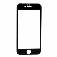 Защитное стекло дисплея iPhone 6G 4.7 c металлической рамкой черное