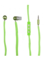 Гарнитура для iPhone/iPod шнурок с пультом (зеленый)
