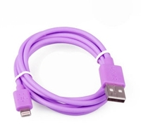USB Дата-кабель "Belkin" Apple 8 pin (сиреневый)
