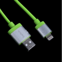 USB Дата-кабель "Belkin" Apple 8 pin усиленный (зеленый)