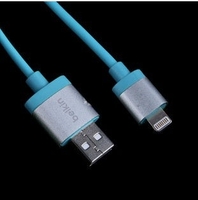 USB Дата-кабель "Belkin" Apple 8 pin усиленный (синий)