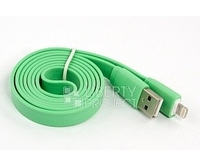 USB Дата-кабель "LP" для Apple iPhone/iPad/iPad mini 8 pin (зеленый)