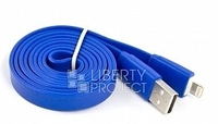 USB Дата-кабель "LP" для Apple iPhone/iPad/iPad mini 8 pin (синий)