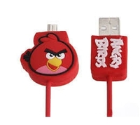 USB  Дата-кабель мультяшный "Angry Birds" Apple 8 pin
