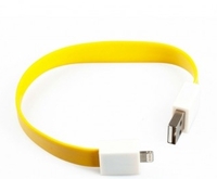 USB Дата-кабель на большом магните для Apple 8 pin (желтый)
