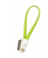 USB Дата-кабель на магните для Apple 30 pin (зеленый)