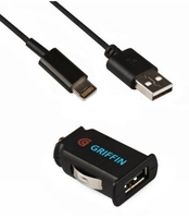 АЗУ "Griffin" 2,1 А с USB выходом + USB кабель Apple 8 pin