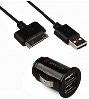 АЗУ "Griffin" 2,1 А с двумя USB выходами + USB кабель Apple 30 pin