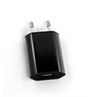 Сетевое зарядное устройство с USB выходом 1А (черный)