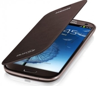 Чехол для Samsung i9300 Flip Cover раскладной Коричневый
