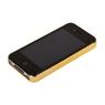 Накладка CHANEL Miaget для iPhone 4s/4 золотая+черная кожа