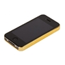 Накладка CHANEL Miaget для iPhone 4s/4 золотая+белая кожа