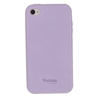 Чехол силиконовый для iPhone 4S/4 - Yoobao Colorful Protective case Pale purple
