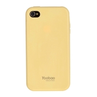 Чехол силиконовый для iPhone 4S/4 - Yoobao Colorful Protective case Pale yellow