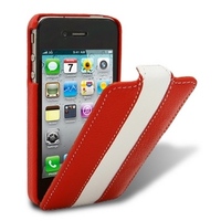 Чехол Melkco для iPhone 4s/4 Leather Case Limited Edition Jacka Type (Red/White LC)