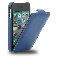 Чехол Melkco для iPhone 4s/4 Leather Case Jacka Type (Dark Blue LC)